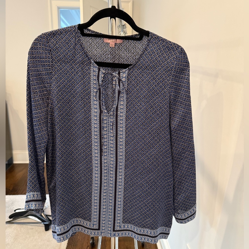 Calypso St. Barth 100% silk tunic blouse. Size 2.